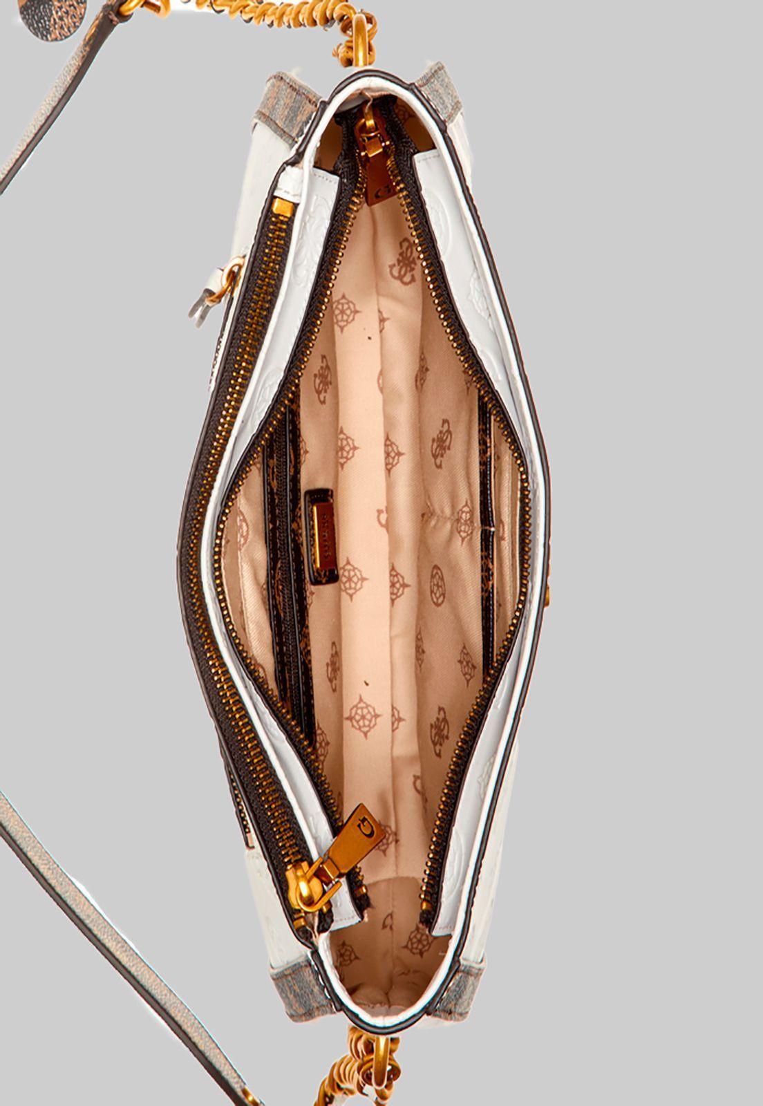 Cartera Abey Society Hobo Wlt Blanco Guess-3