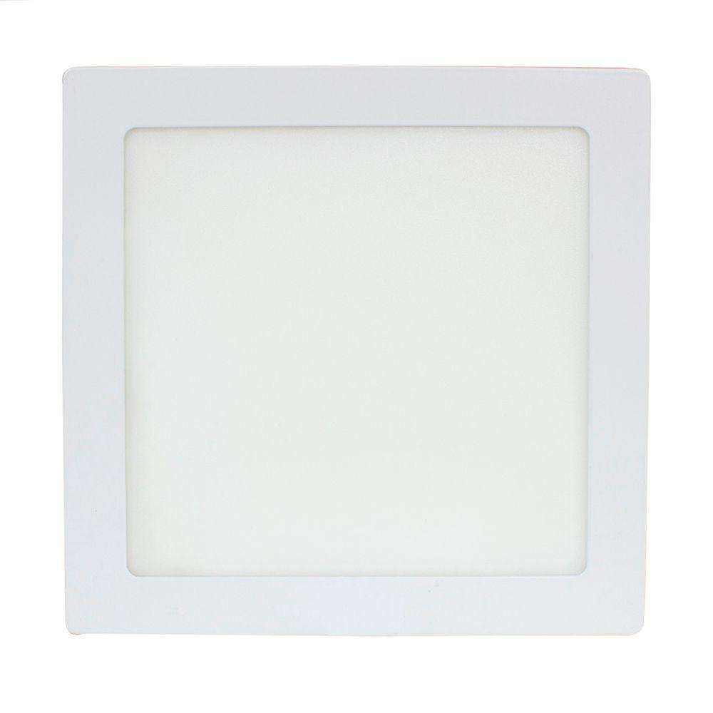 Foco Panel Plafón Led 24w Sobrepuesto Cuadrado Frio-0