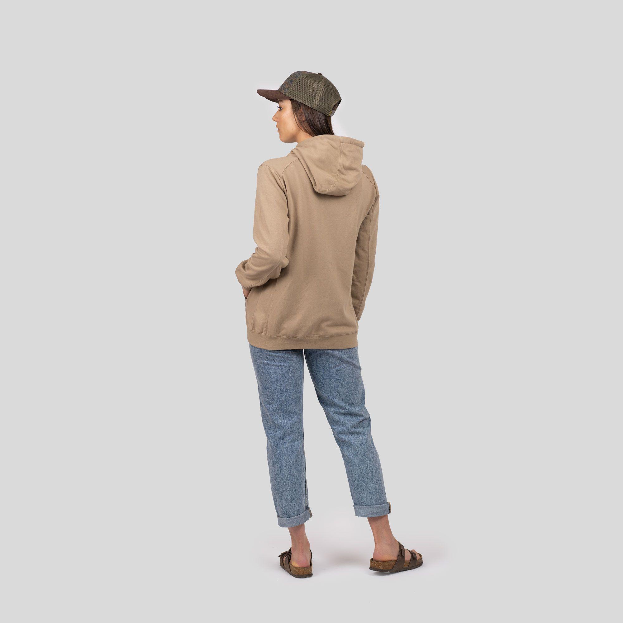 Poleron Hoodie Ulkha Sand Mujer Gnomo-1