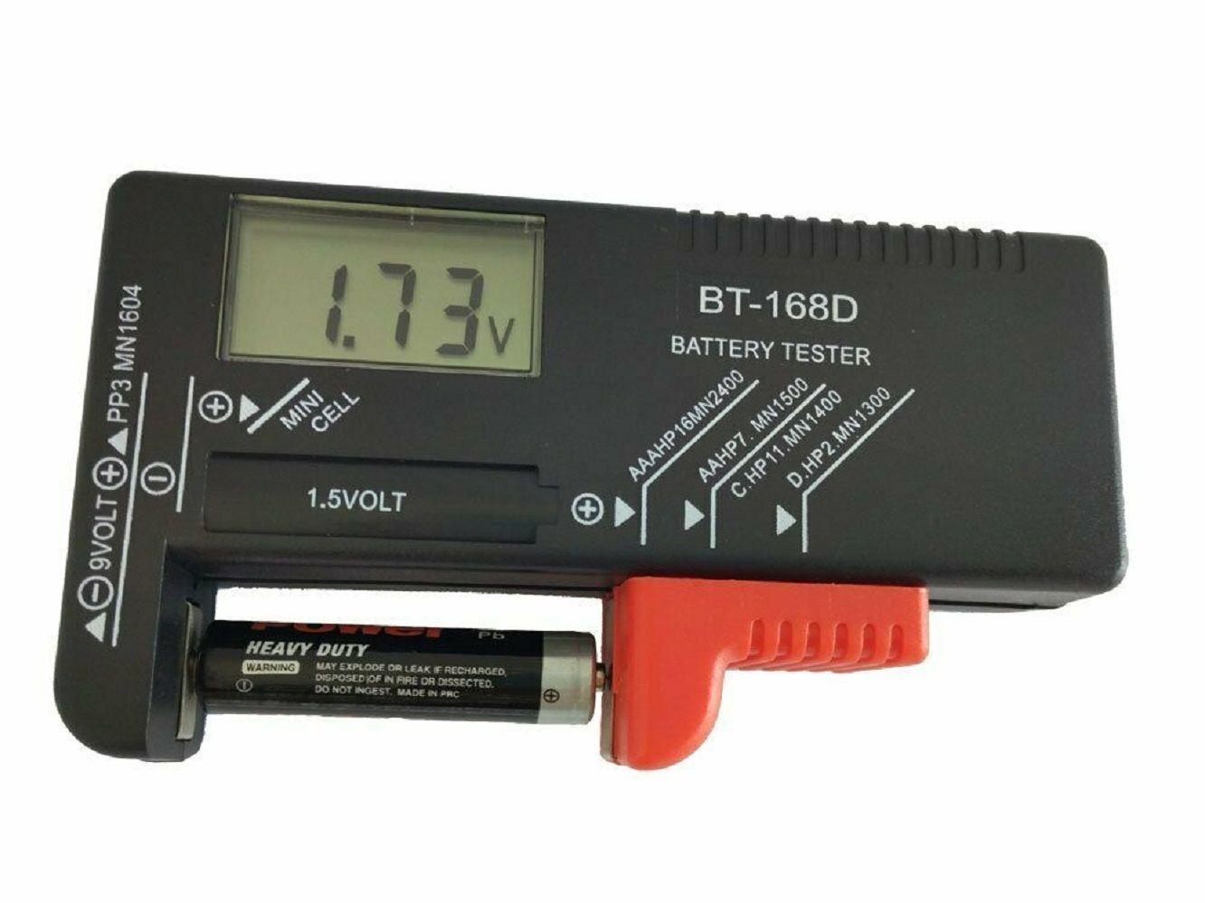 Tester Probador Digital Pila Bateria Aaa Aa 9v C D ai41-0