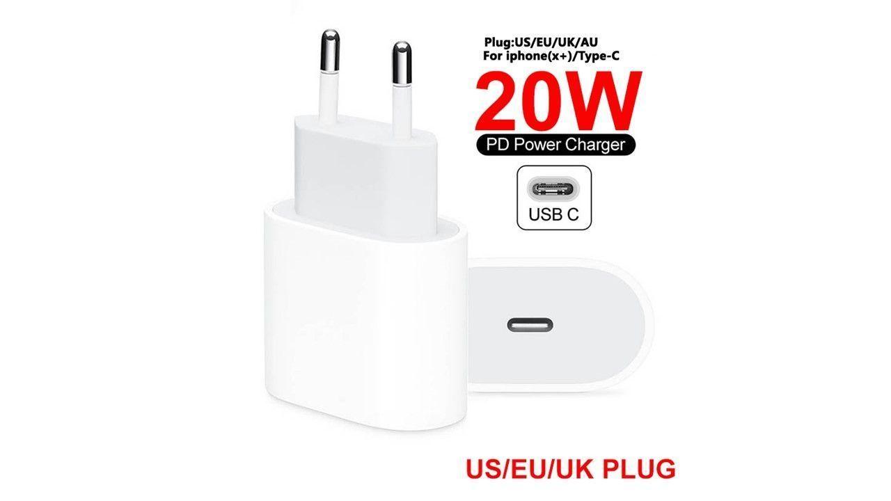 Cargador Con Cable Compatible Todos Los iPhone Apple 20w-1