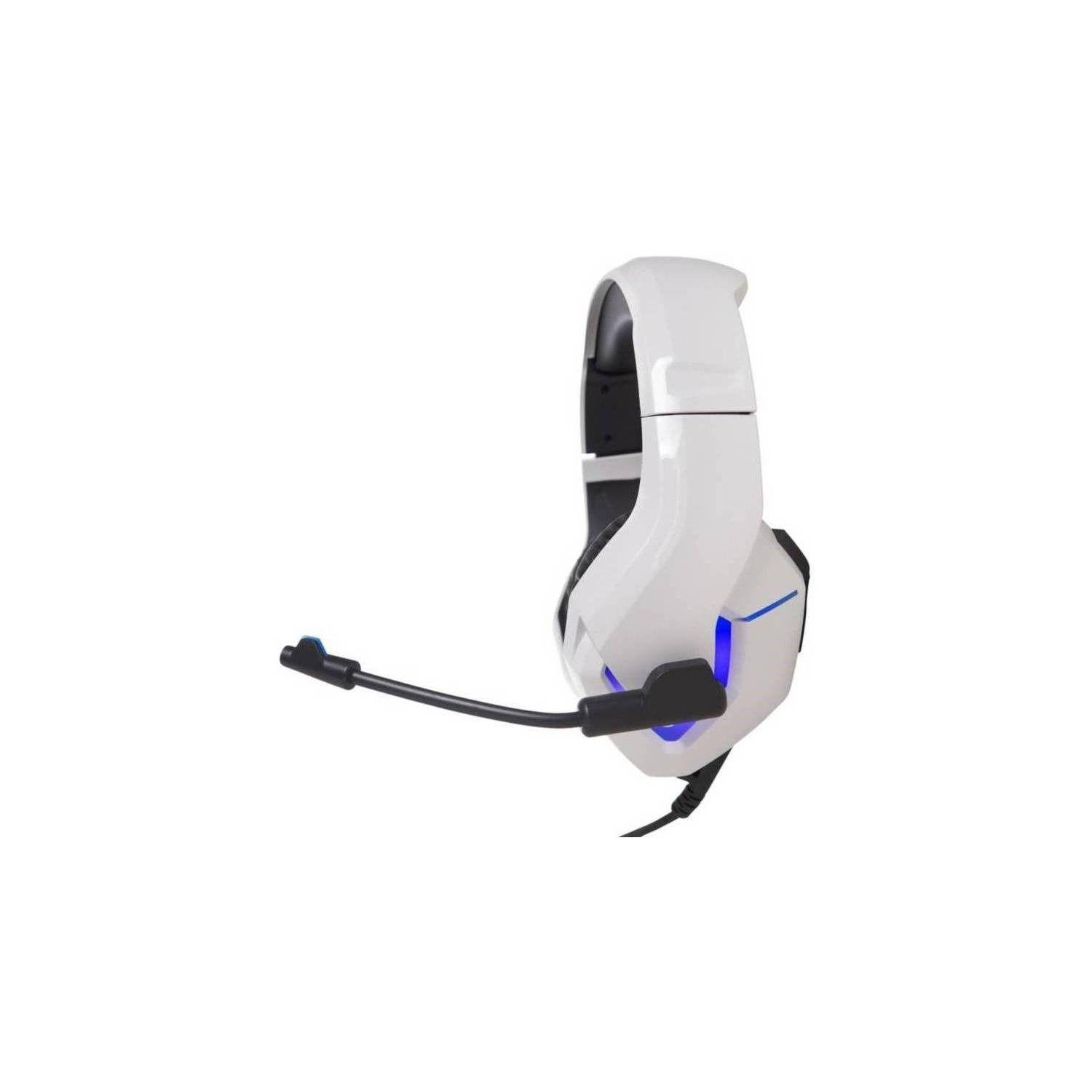 Combo Gamer mouse zelotes T-80 Webcam y audífonos blanco H1-2