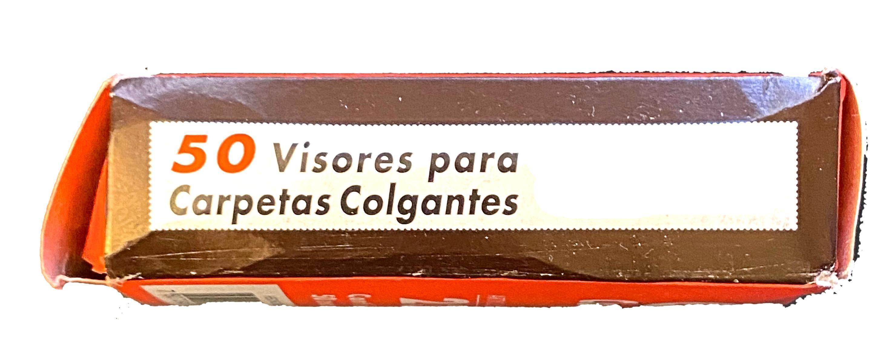 Carpeta Colgante Barra Metalica 50uni + Caja 50 Visores-4