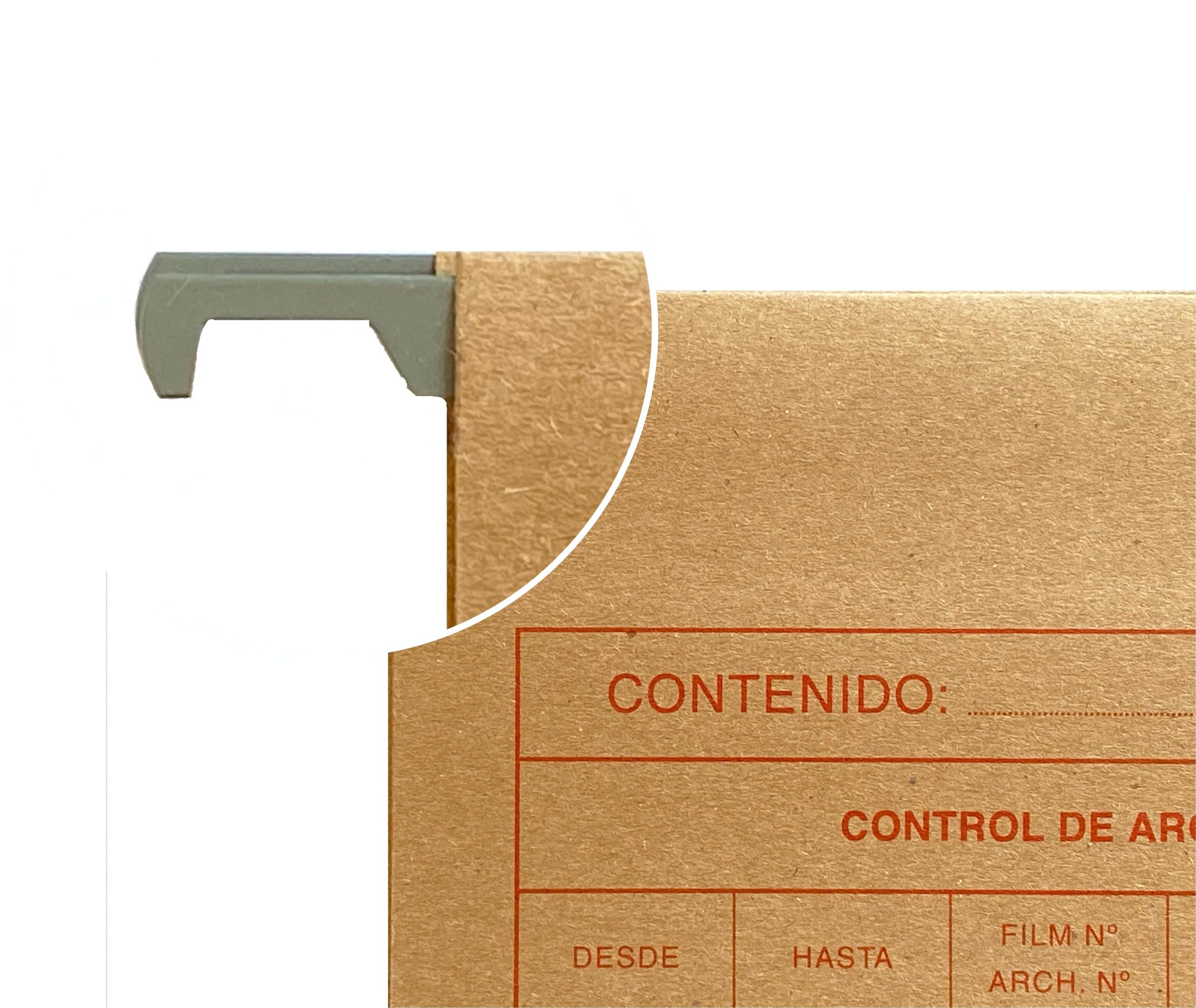 Carpeta Colgante Barra Metalica 50uni + Caja 50 Visores-2