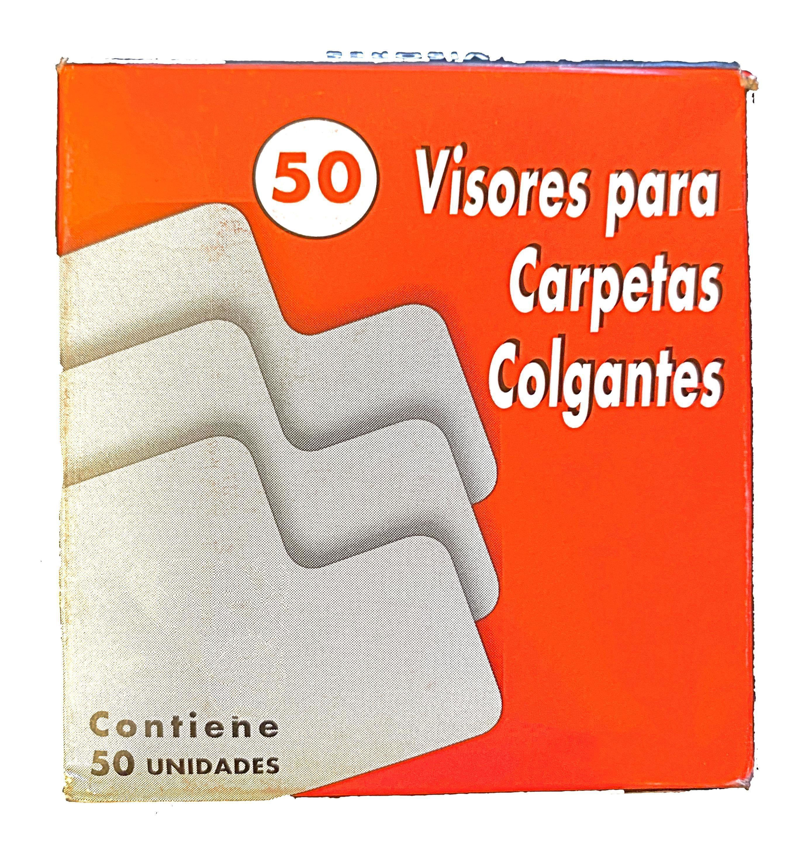 Carpeta Colgante Barra Metalica 50uni + Caja 50 Visores-3