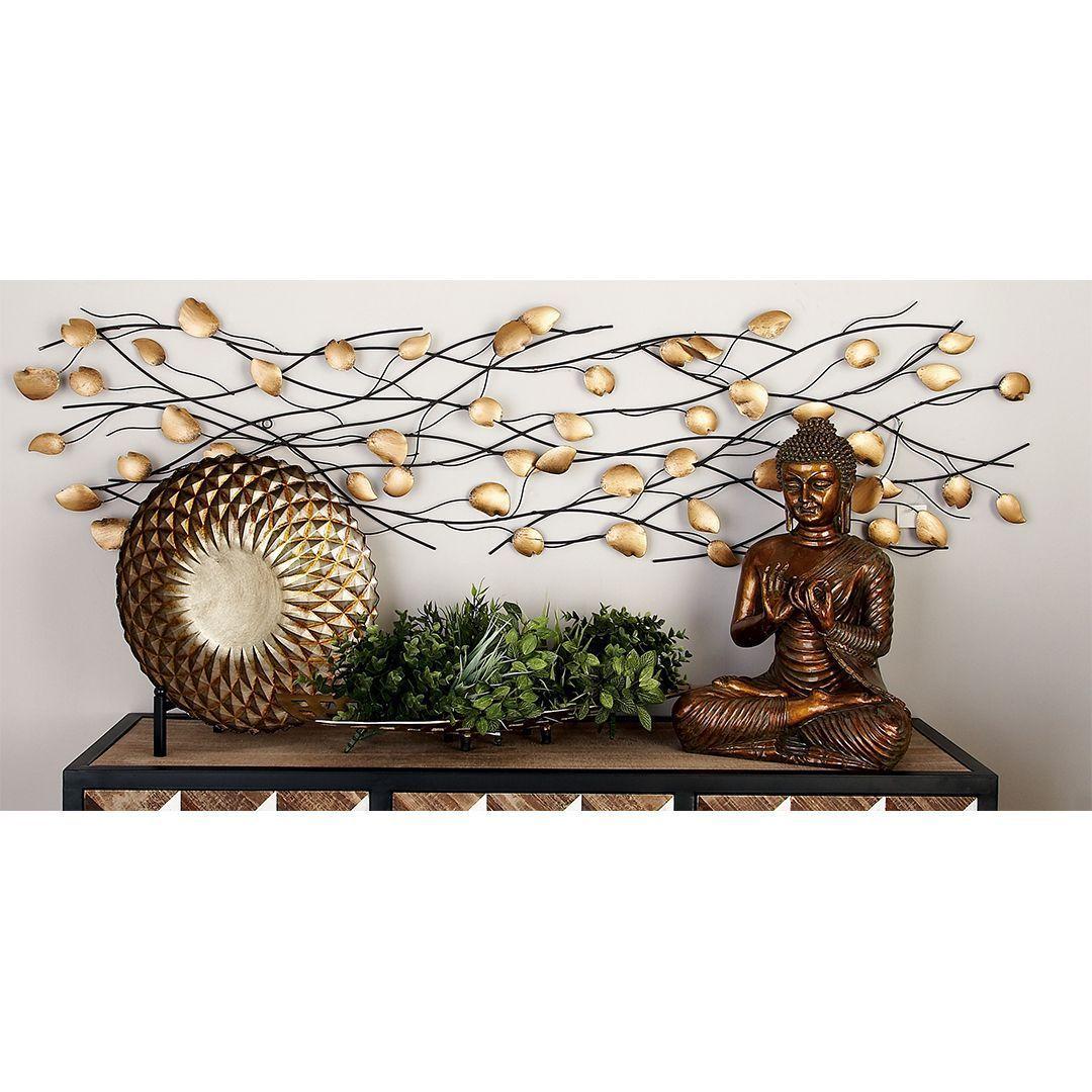 Wall Decor Ramas y Hojas Gold-1