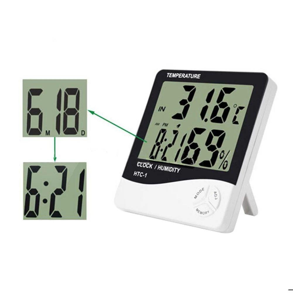 Reloj digital Dblue Termohigrometro Humedad-3