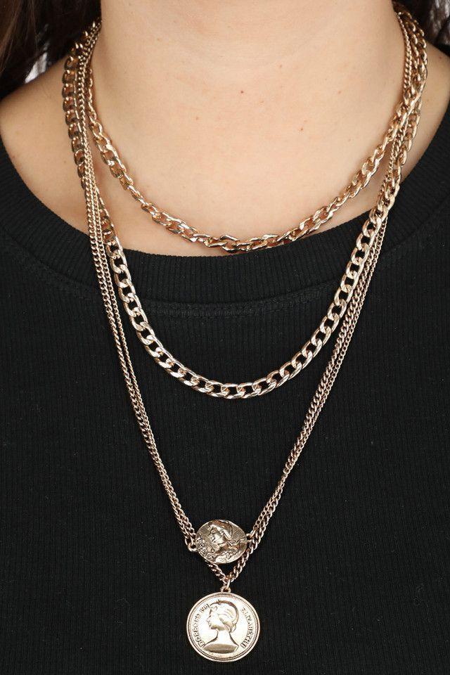 Collar Corto Reina Dorado Humana-1