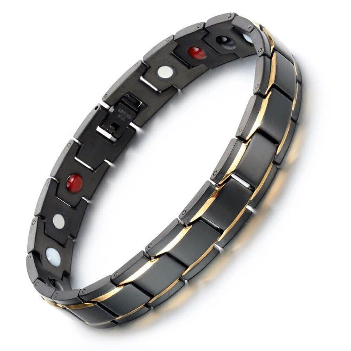 Pulsera Terapia Magnética Acero Inoxidable-0