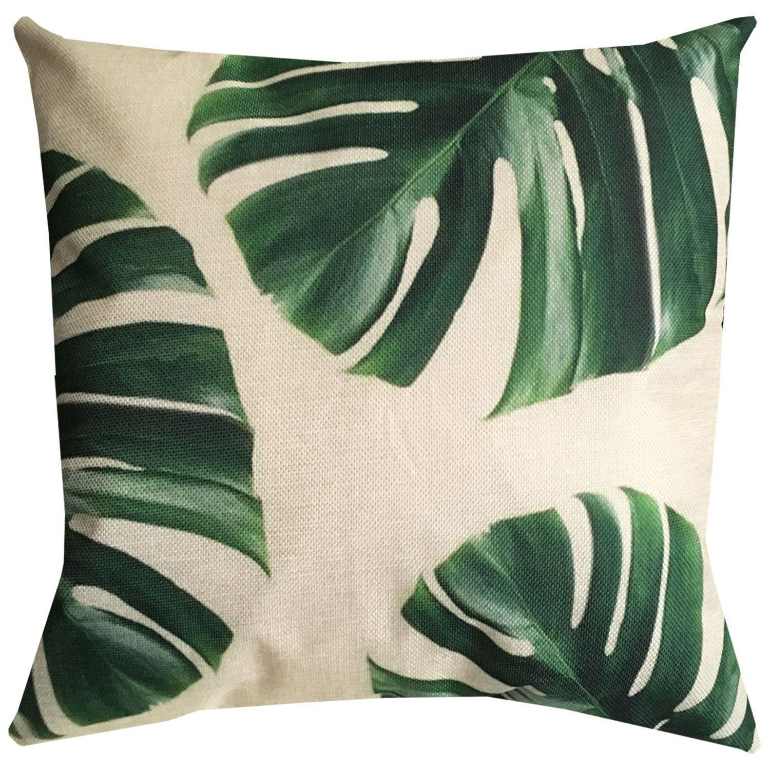 Cojín Monstera Lino 45×45-0