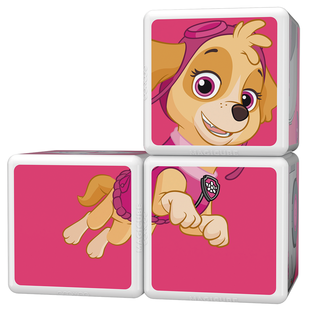 Cubos Magnéticos Paw Patrol-Helicoptero Skye 5U-3