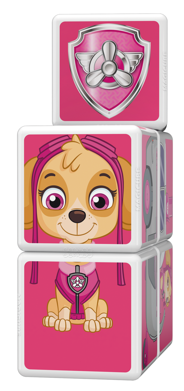 Cubos Magnéticos Paw Patrol-Helicoptero Skye 5U-2