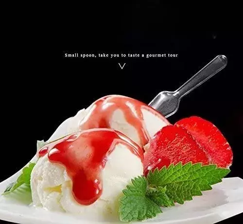 X250 Cucharas Postres Cucharas Desechables Cucharas Helado-3