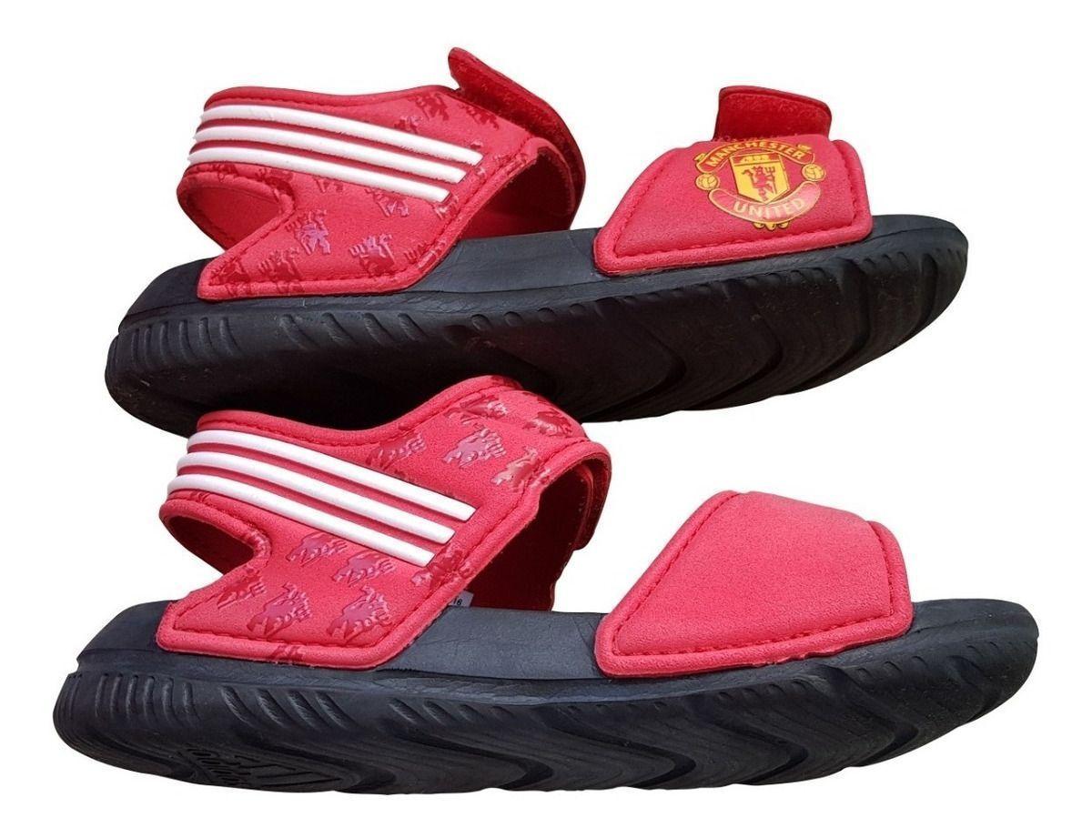 Chalas Manchester United Bebé Rojo/negro Original adidas-0