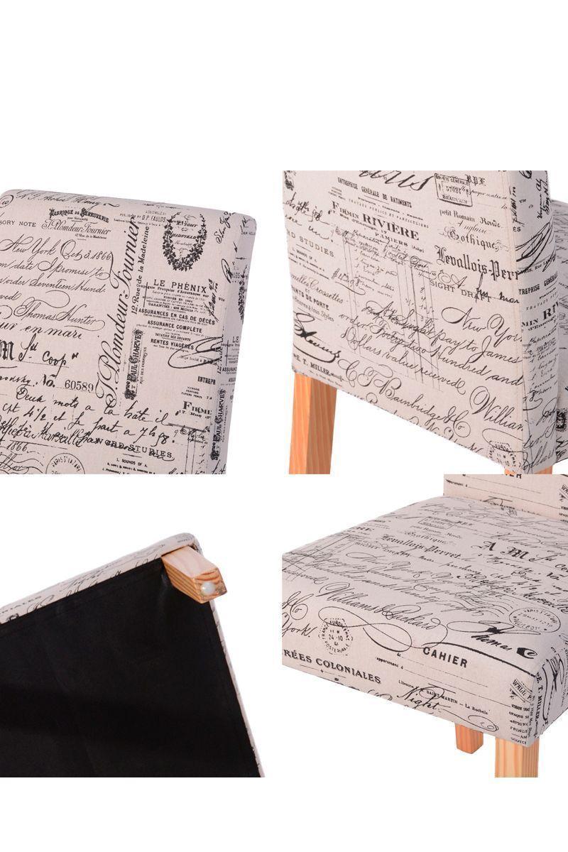 Pack 4 Sillas Comedor Estampadas Acolchadas-4