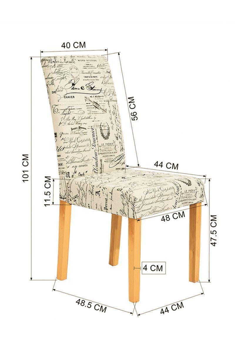 Pack 4 Sillas Comedor Estampadas Acolchadas-2