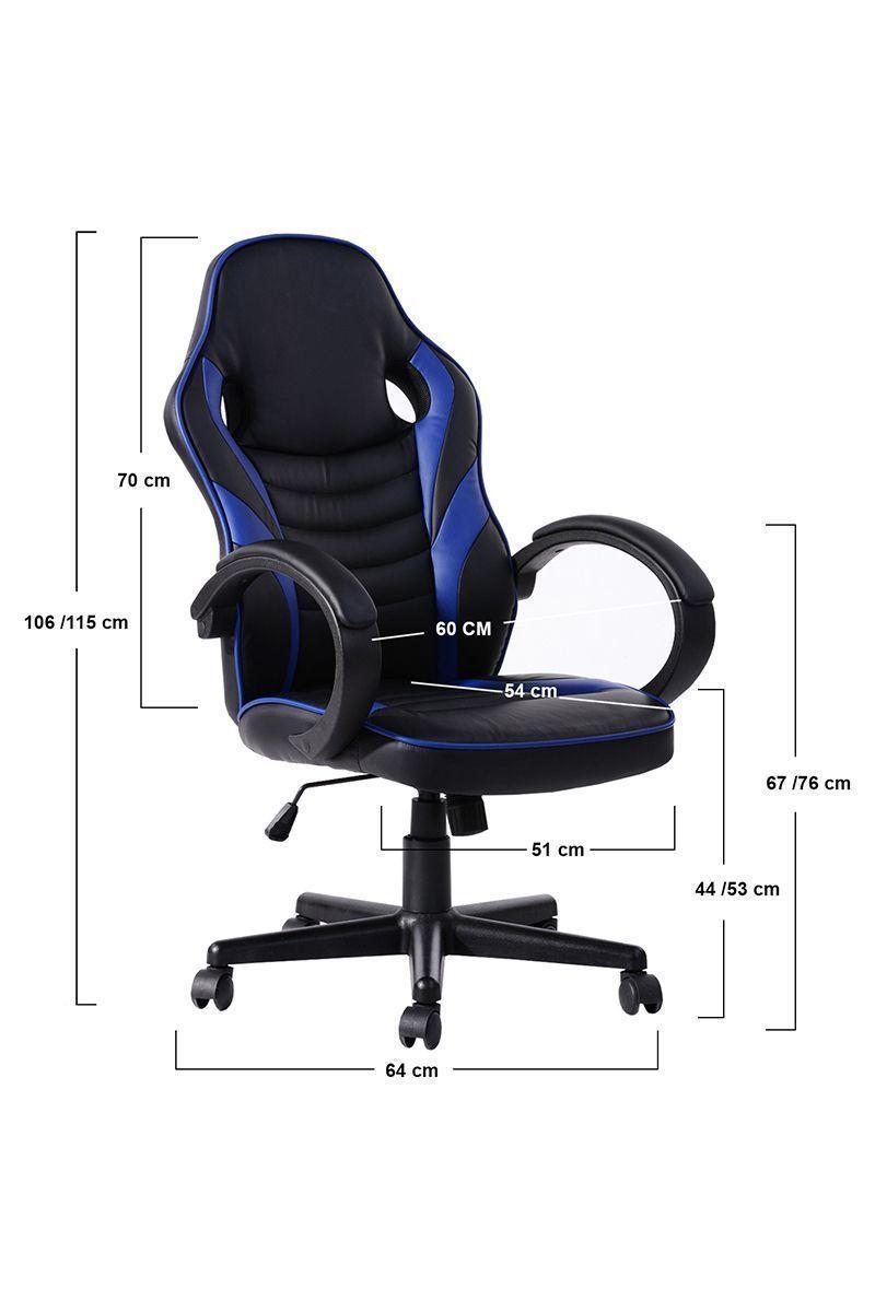 Silla Gamer Xgames Ergonómica Escritorio Azul-2