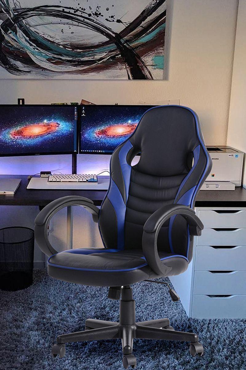 Silla Gamer Xgames Ergonómica Escritorio Azul-1