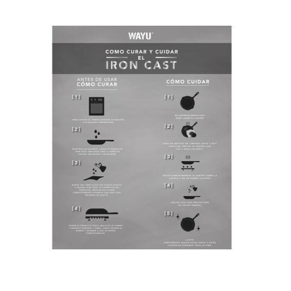 SARTEN 20 cm IRON CAST HONEYCOMB WAYU-3