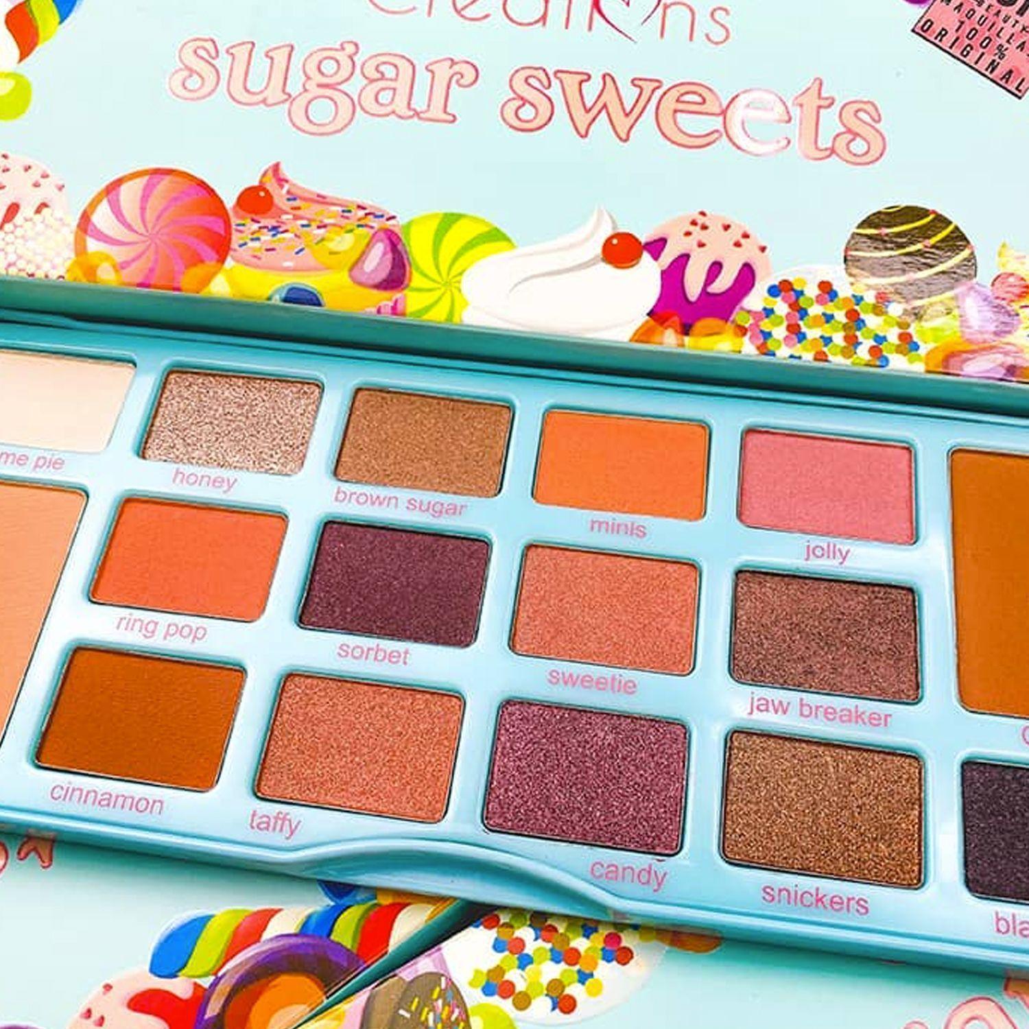 Pack Paleta De Sombras "Sugar Sweet" + Set 12 Brochas Holo Fun y Estuche Beauty Creations-3