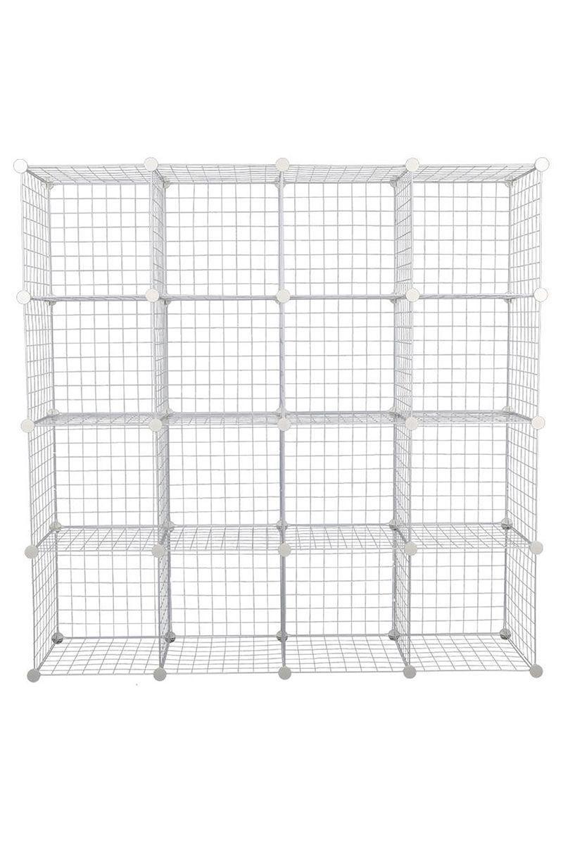 Armario Metálico Blanco 16 Cubos-1