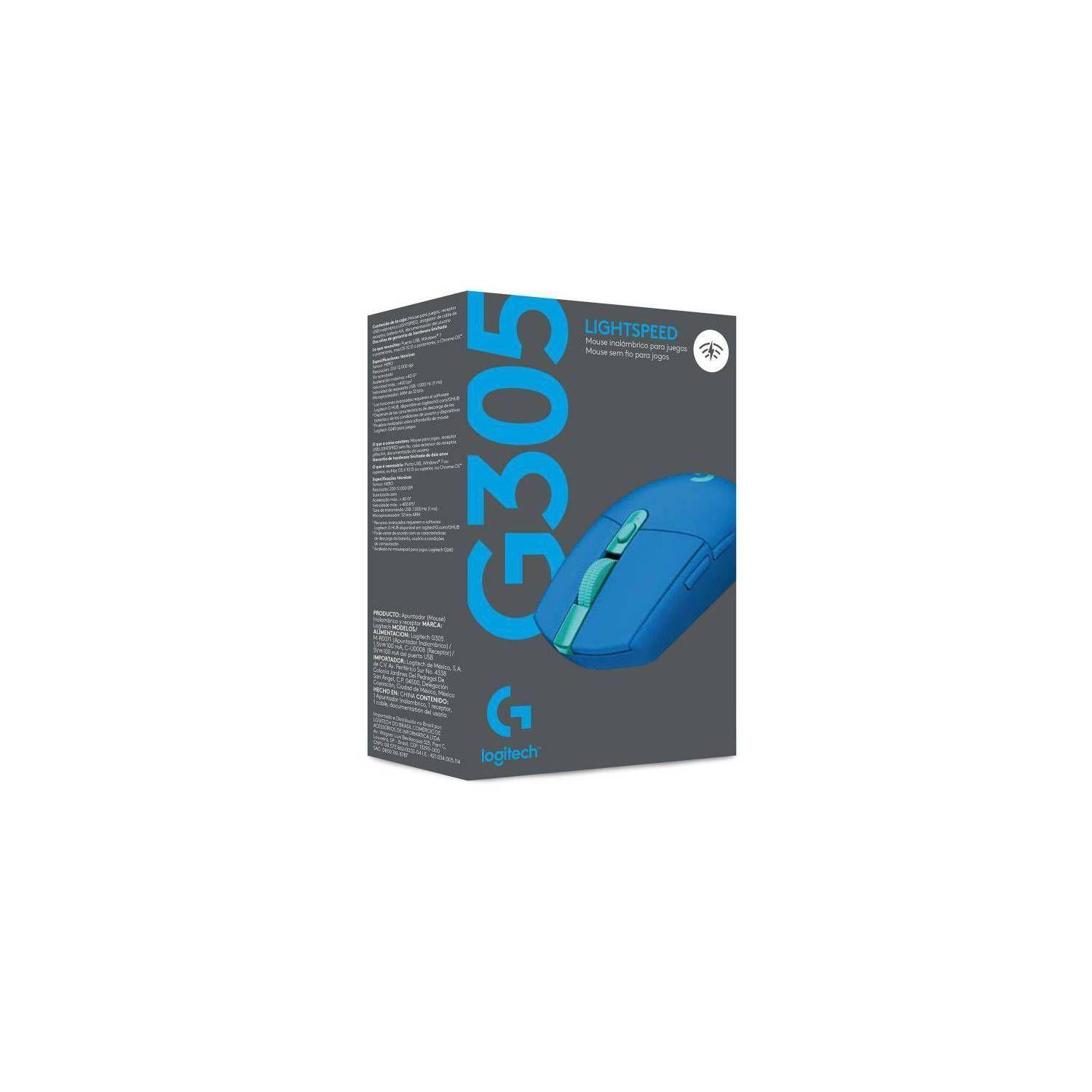 Mouse Logitech G305 Blue Wireless, 6 Botones, 12000dpi-3