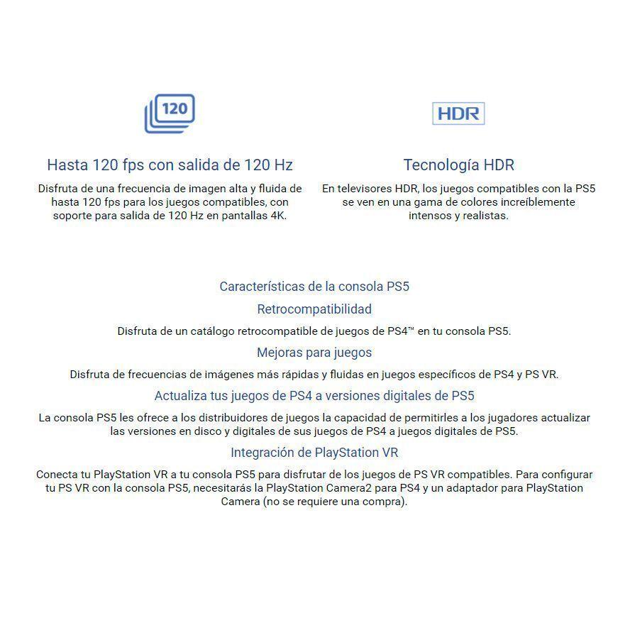 Sony Playstation PS5 Con Lector De  Disco De 825 GB-3