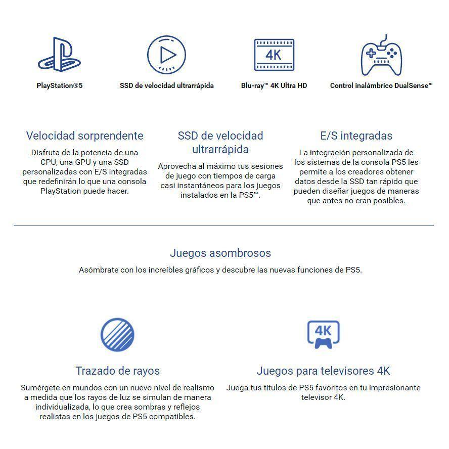 Sony Playstation PS5 Con Lector De  Disco De 825 GB-2