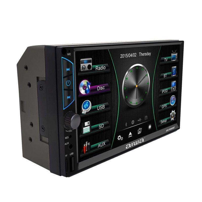 Radio Auto 2 Din Mirrorlink Touch De 7'' Aiwa W660bt-0