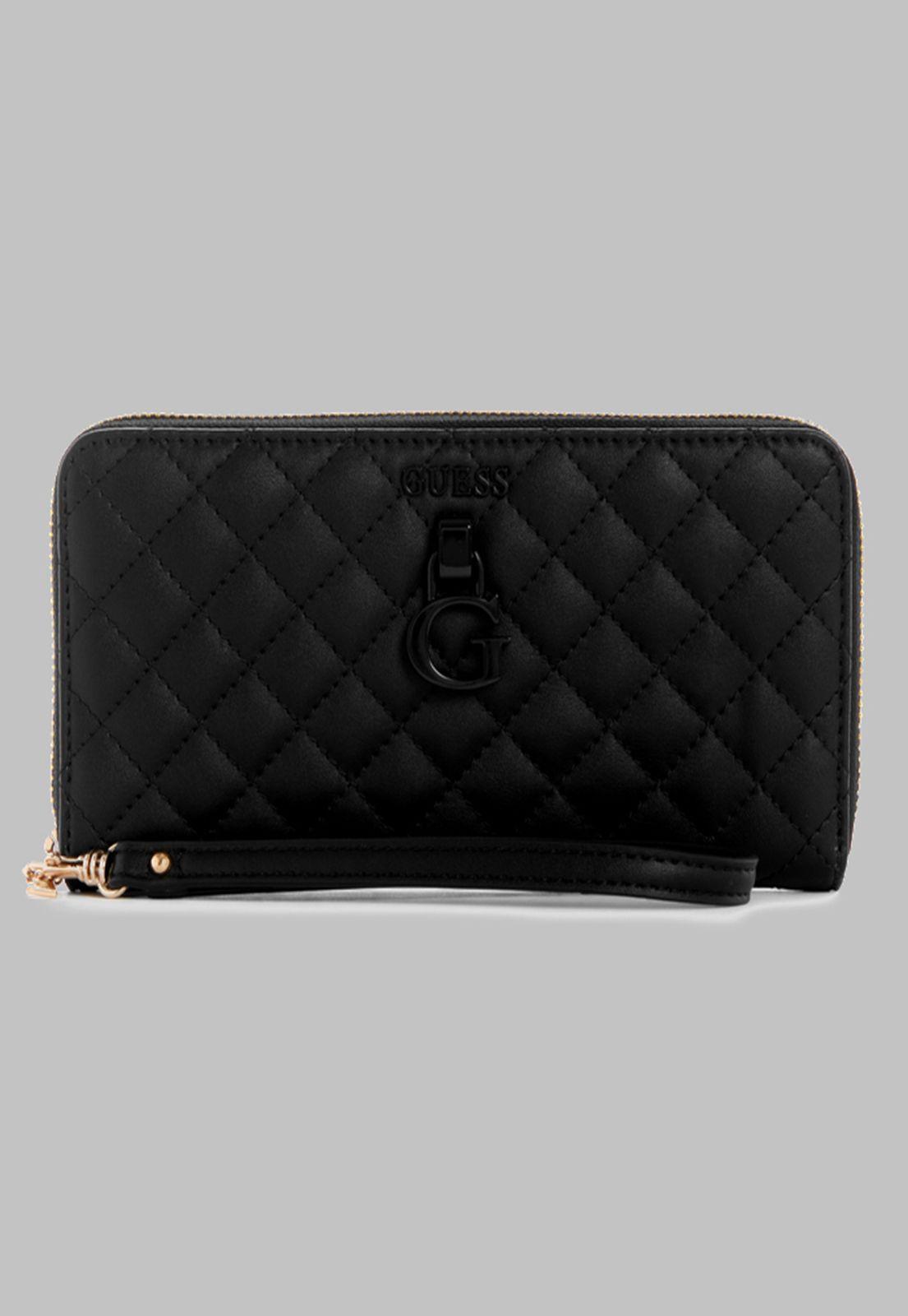 Billetera Guess Rue Rose  Lrg  Around Bla Negro-2