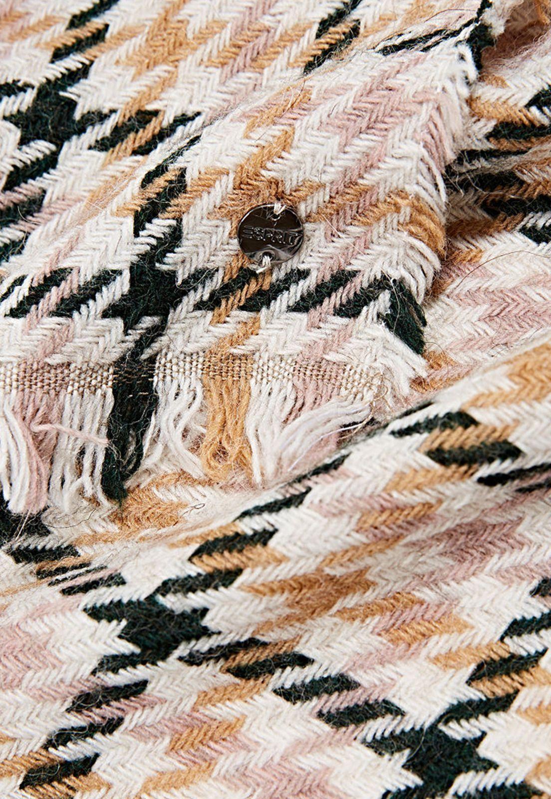 Bufanda Con Diseño De Pata De Gallo Esprit-2
