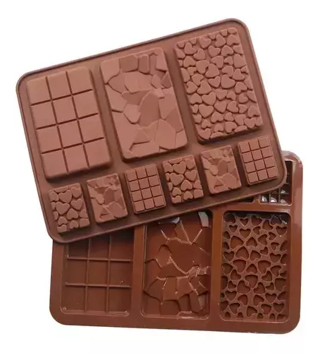 X2 Moldes De Chocolate Moldes Barra De Chocolate Silicona B9 -4