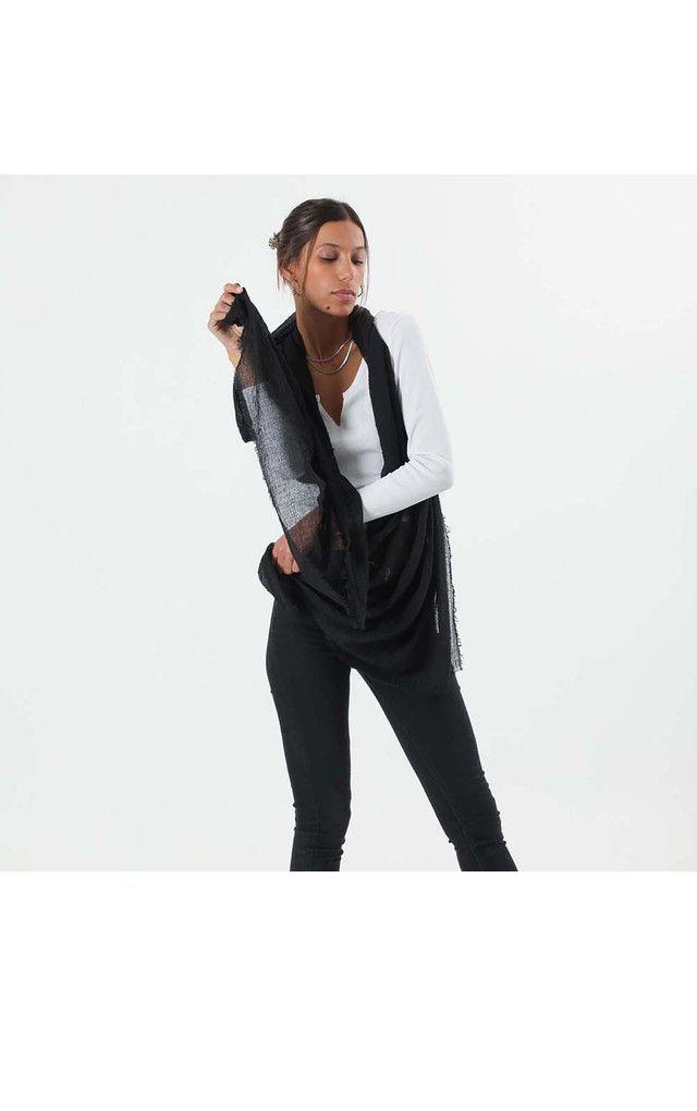 Pañuelo Liso Negro Fiona i-D-1