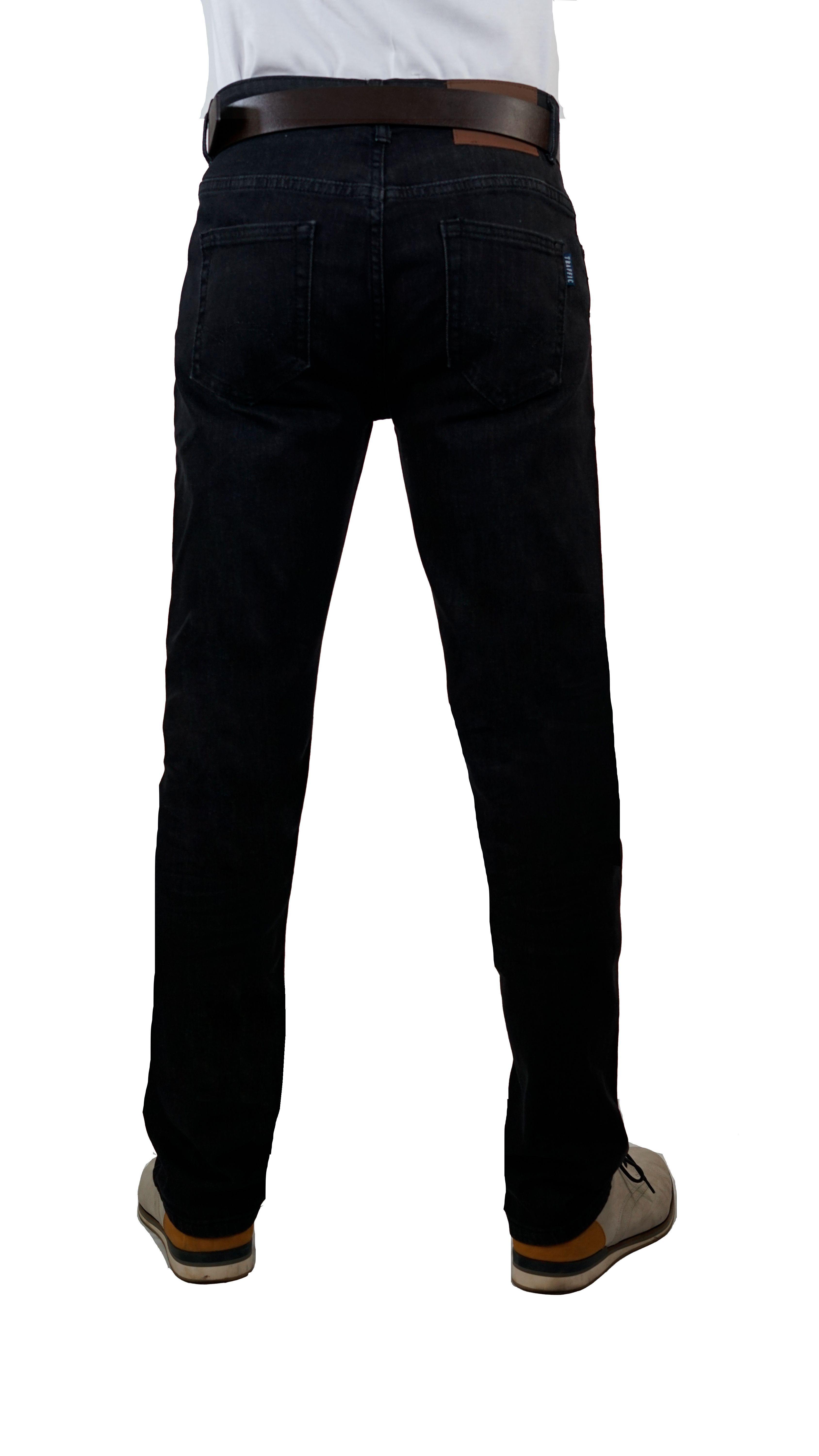 Jeans tiro alto-alto semi recto negro-3