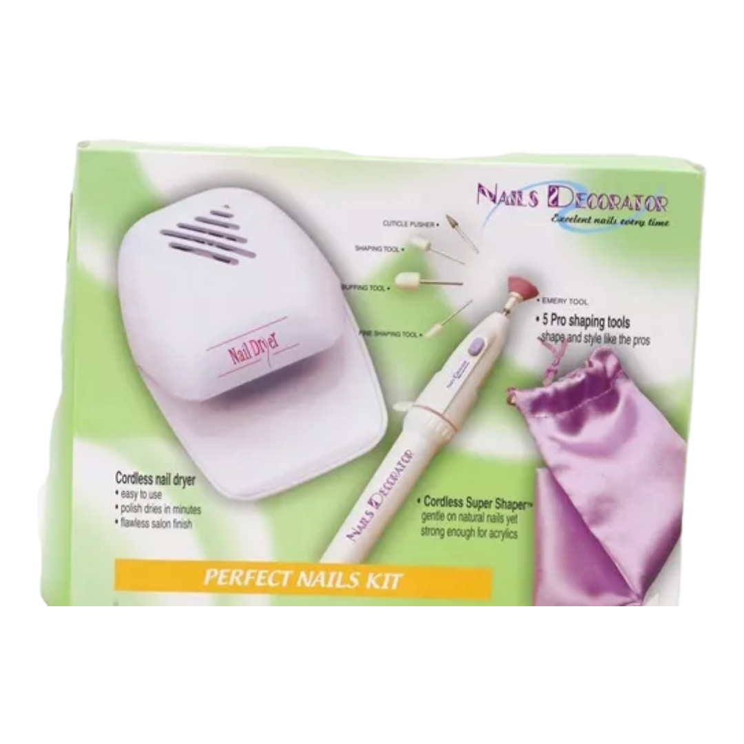 SET MANICURE  5 PZAS SECADOR UÑAS MANICURE AR38 -3