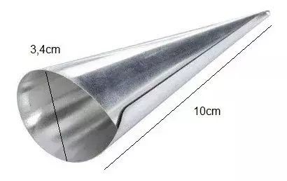 Pack X18 Cono Molde Para Cannoli Cachito Croissant Pan Danes -3