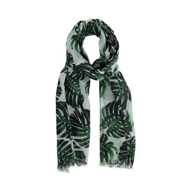 Pañuelo Estampado Tropical Blanco iD-0