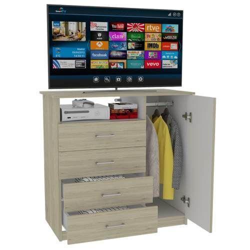 Comoda y Zapatero Rovere Blanco - Tuhome-3
