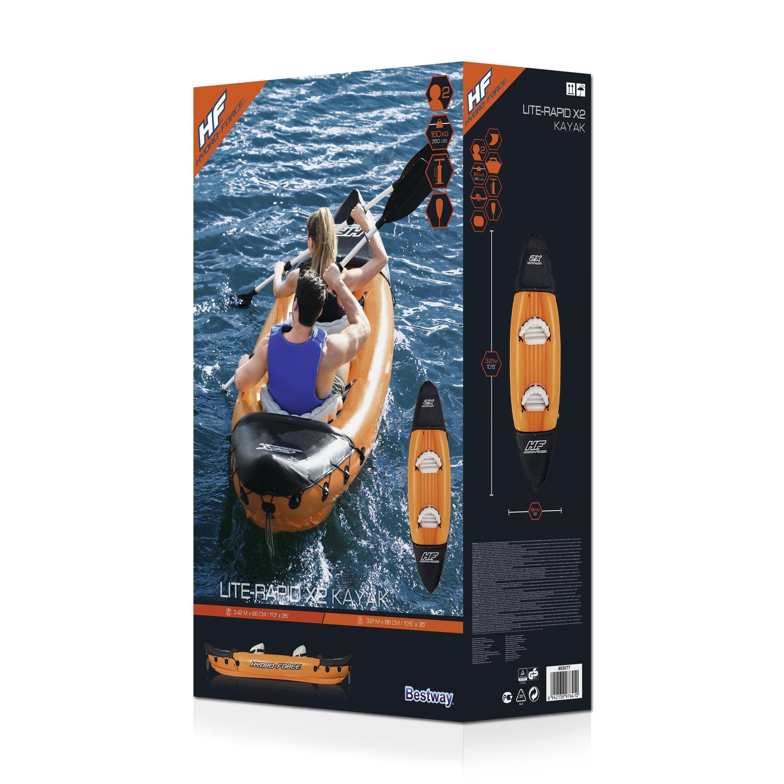 Kayak Inflable Hydro-Force Cap. 2 Personas-5