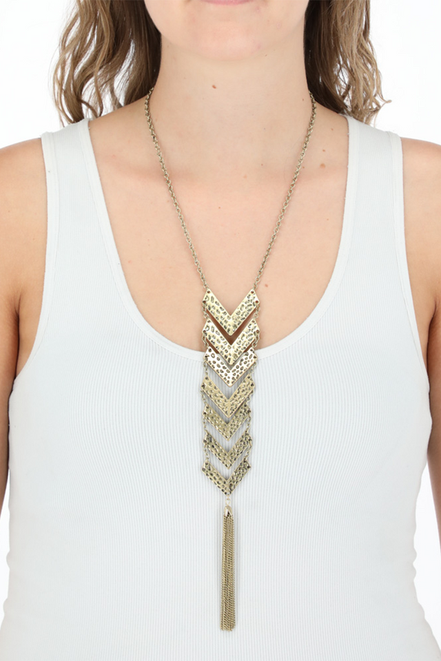 Collar Flecha Dorado Humana-1