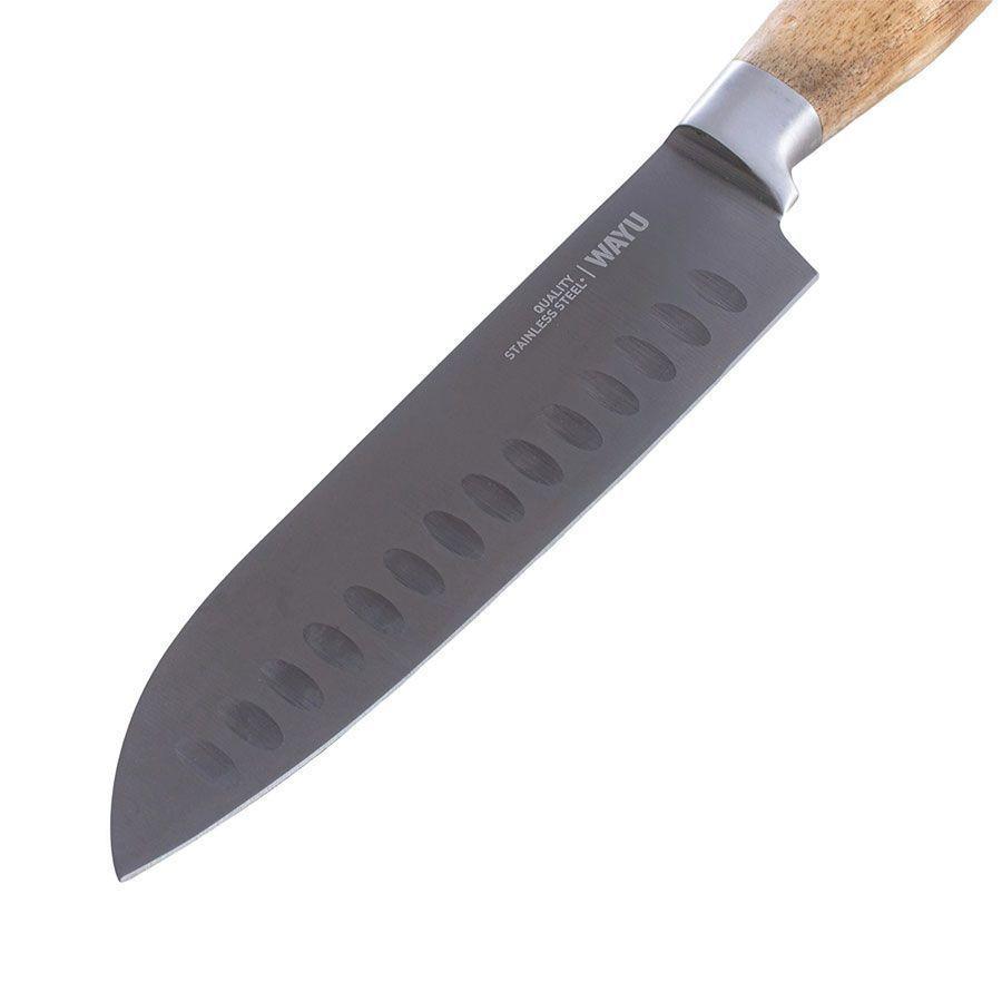 Cuchillo Wayu Santoku Para Carnes Pescado Y Verduras-3