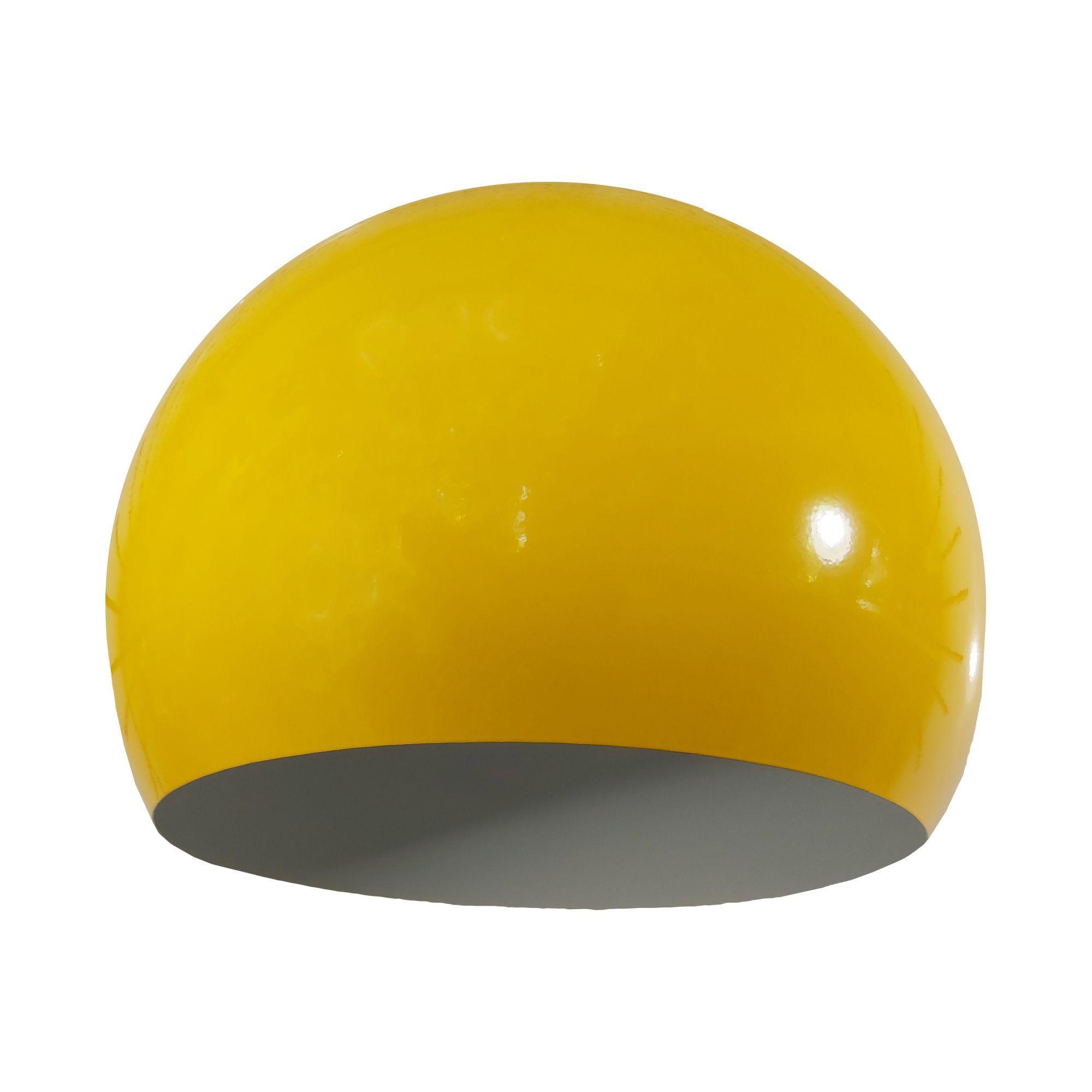 Lampara Colgante Tipo Campana Amarilla E27 Metálica-4