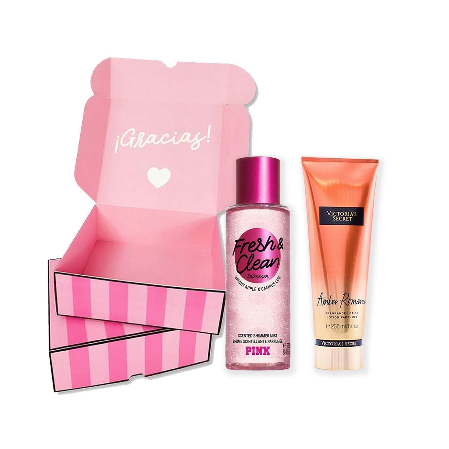 Beauty Box “Shimmer + Crema Corporal” Victoria's Secret/ Pink-0