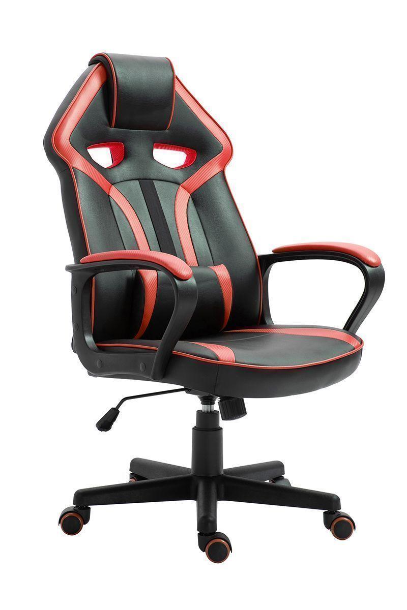 Silla Gamer Extreme Game PVC Base Nylon Rojo-0