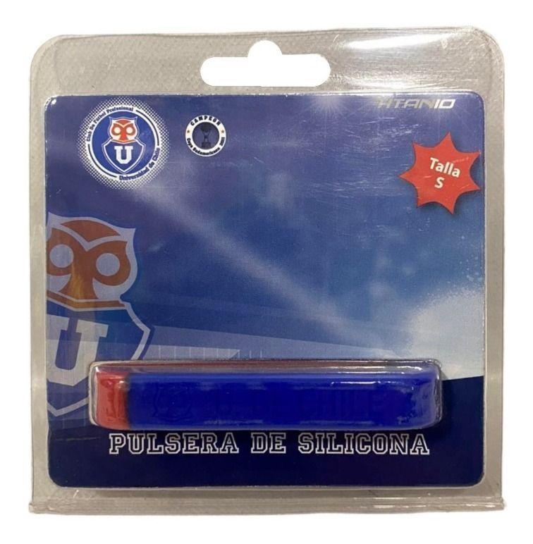 Pulsera Universidad De Chile Silicona Tamaño Niño Azul/rojo-0