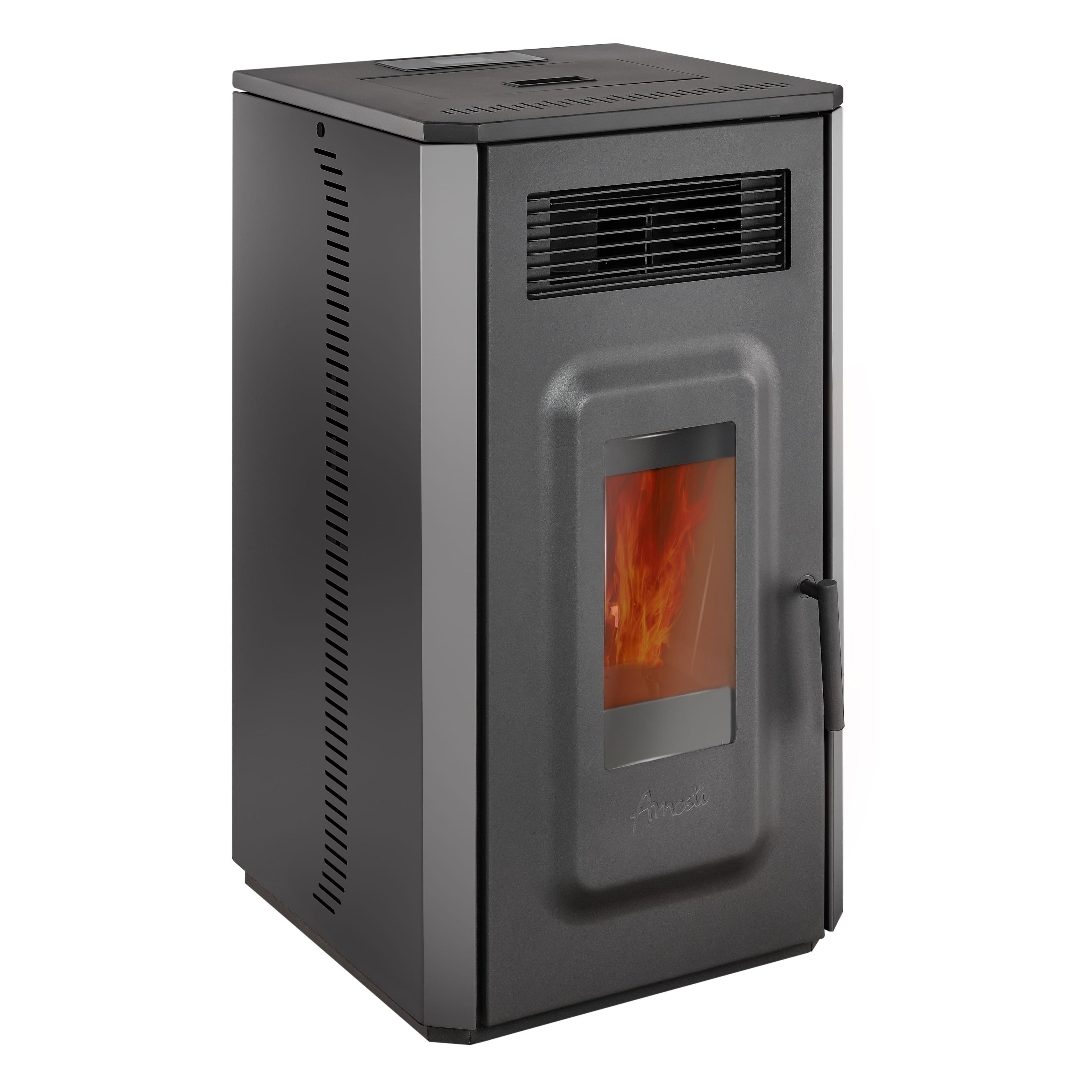 Estufa a pellet Vulcan 10 negro Amesti-1