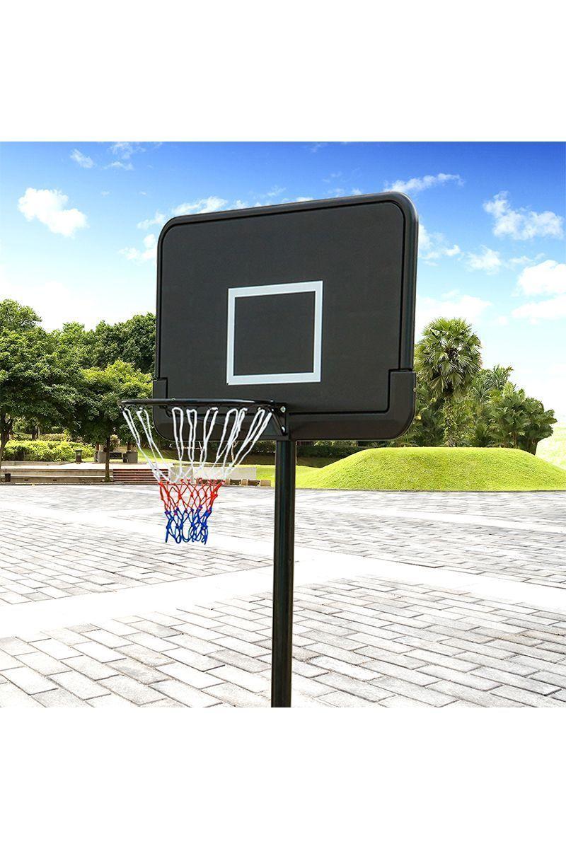 Aro de Basquetball Altura Ajustable 3.05 M Negro-1