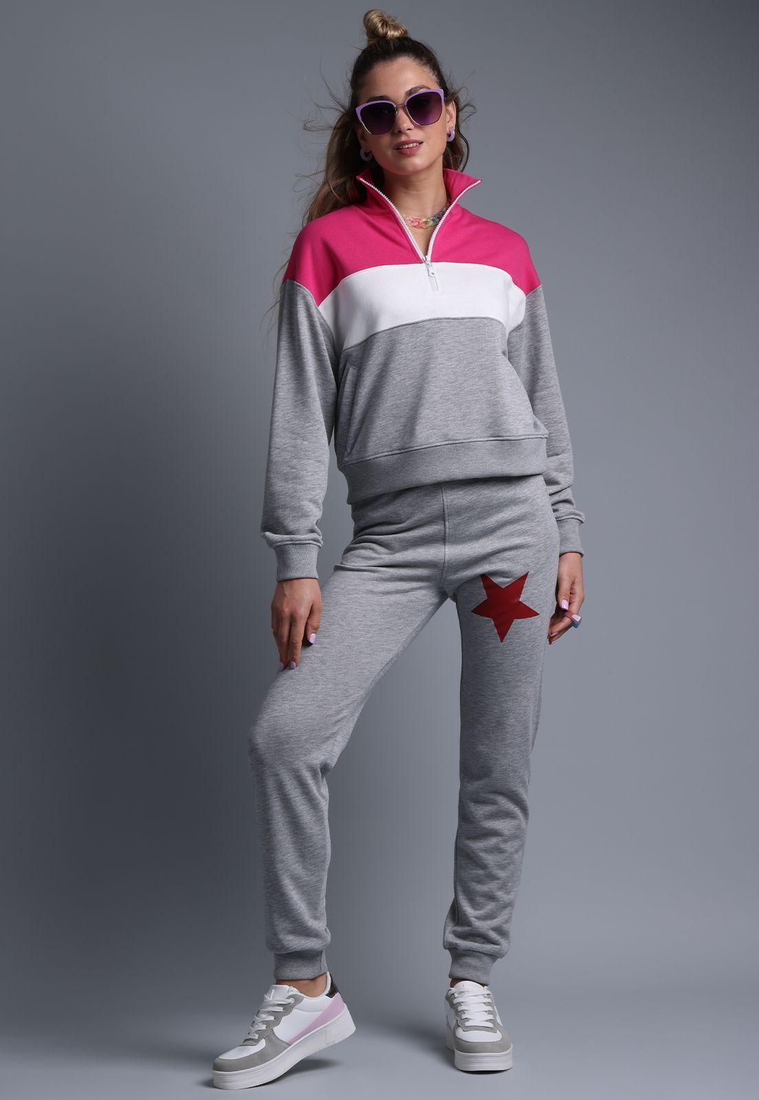 Poleron Half Zipper Mujer Soviet-5