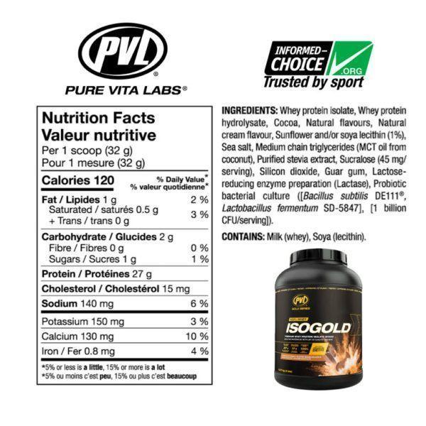 PROTEINA ISOGOLD 5 LIBRAS 73 SERVICIOS - PVL - USA - PEANUT BUTTER-1