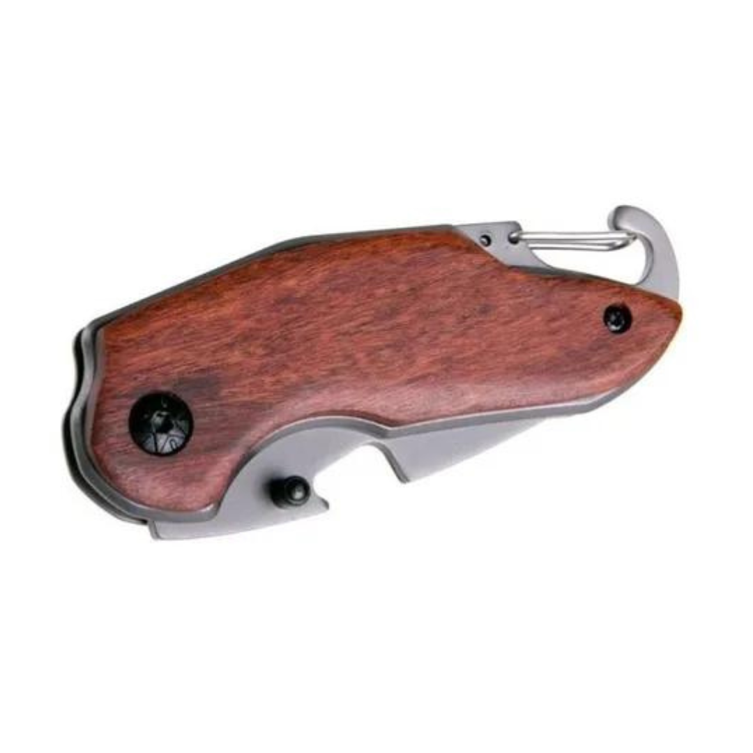 Corta Pluma Mini Táctico Militar Madera -1